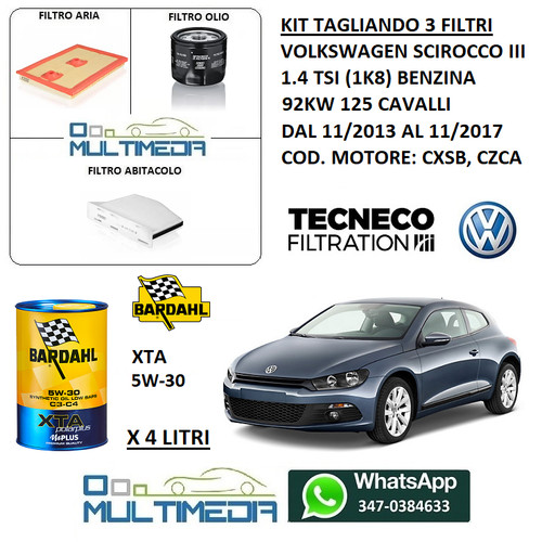 Kit tagliando filtri olio - tagliando,