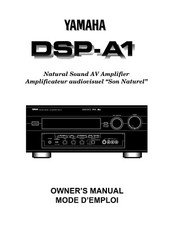 Yamaha DSP-A1 Amplifier Owners