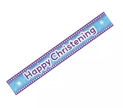 Amscan happy battesimo blu - happy,
