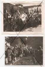 ZAFFERANA ETNEA CERIMONIA CORONA MONUMENTO AI CADUTI 2 FOTO - CATANIA