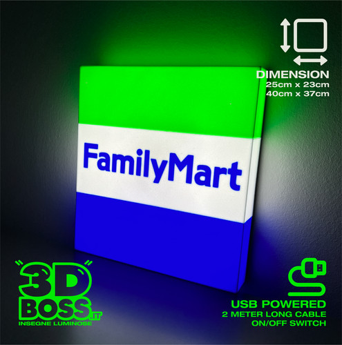 Insegna luminosa familymart - luminosa,