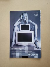 SONY HANDICAM VAIO LCD WEGA RITAGLIO CLIPPING PUBBLICITA' ADVERTISING #465