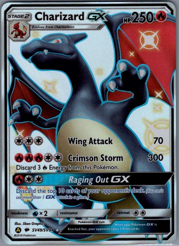 Charizard shiny holo rare - gx,