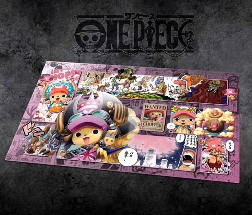 One piece chopper playmat with - one,