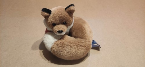 Volpe accucciata peluche trudi - volpe,