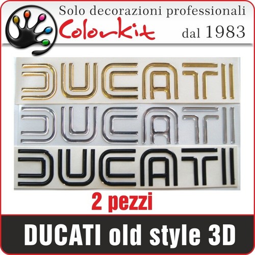 Due adesivi ducati - due, style