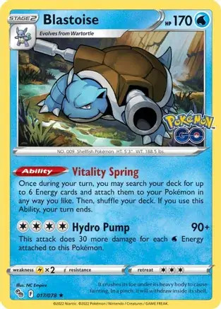 Blastoise 017 078 pokemon - blastoise,