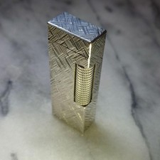 Accendino a gas Dunhill Rolla vintage argento fiorentino funzionante