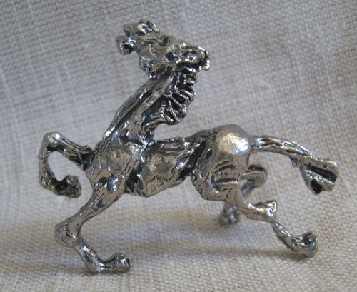 Statuetta cavallo argento - cavallo,