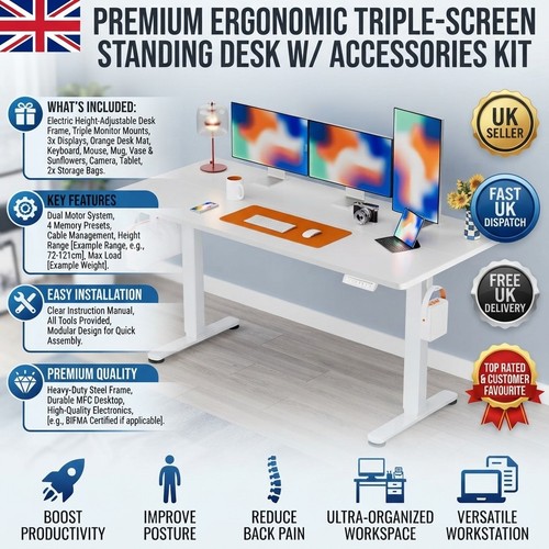 Smart electric desk with - electric,