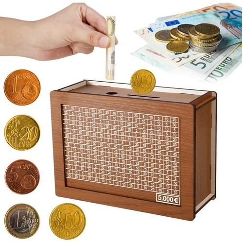 Salvadanaio in legno - 💰🌳,