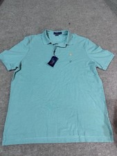 NWT Polo Ralph Lauren Classic Fit Turquoise Polo Shirt Men's Size XL