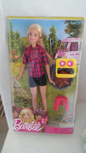 Barbie campeggio campfire - barbie, campeggio,