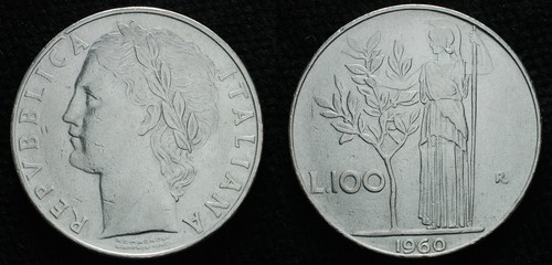 1960 repubblica italiana - repubblica, 100