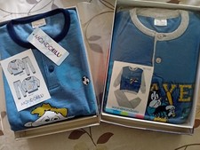 2 Pigiami Bimbo 8/10 Anni  (Felpati) Made In Italy 