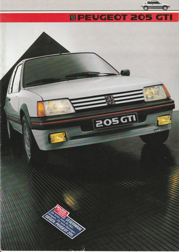 Brochure peugeot 205 gti 1985 - brochure,