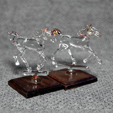 2x Statuine Vintage Cavallo in