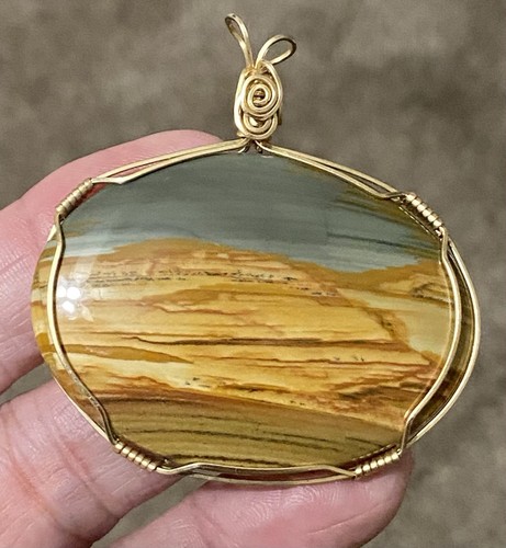 14k solid gold desert picture - 14k,