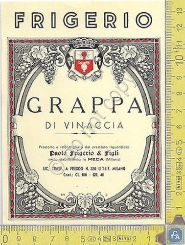 Etichetta label grappa di - etichetta,