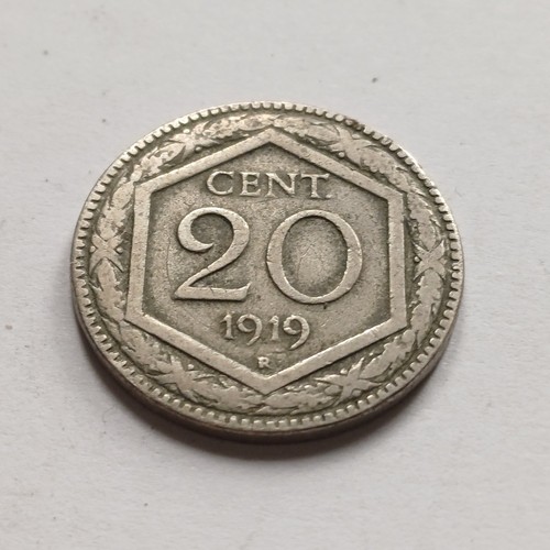 Regno italia cent 1919 - regno, 20
