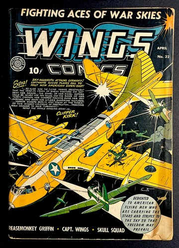 Wings comics 1943 fiction - wings,