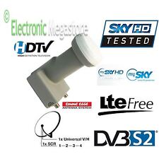 ILLUMINATORE CONVERTITORE LNB PER PARABOLA MY SKY HD DIGITAL 0.2dB SCR FULLHD 3D