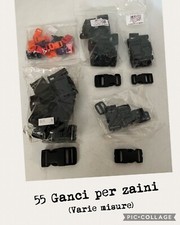 Lotto 55 Fibbia Fibbie A Scatto Zaino Borsa Gancio Ganci Merceria Stock Offerta