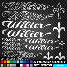 16x WILIER Vinile Decalcomania Adesivi Foglio Telaio Bici Ciclismo Bicicletta MTB MX