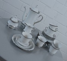 Winterling Marktleuthen Bavaria porcellana bianca decorazione argento vari pezzi