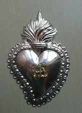 EX VOTO CUORE IN METALLO