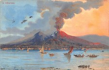 Italia Il Vesuvio Barche a