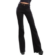 Pantaloni donna zampa svasati campana flare elasticizzati TOOCOOL MS-3050