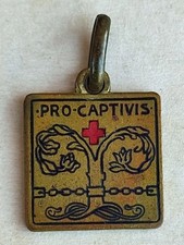 MEDAGLIA CAMPAGNA ANTITUBERCOLARE CROCE ROSSA TUBERCOLOSI GIORNATA DUE CROCI