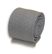Cravatta In Cotone A Pois Blu