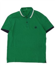 Polo uomo Benetton media verde