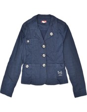 Giacca blazer LIU JO bambina 3 bottoni 13-14 anni blu cotone OY03
