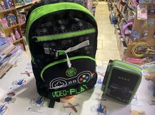 zaino scuola video play 4 zip completo pocket game player e astuccio 3 zip compl