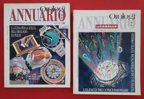 Lotto annuario orologi - orologi, '98-99
