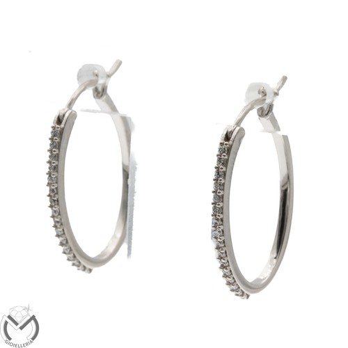 Orecchini oro bianco 750 - oro, kt
