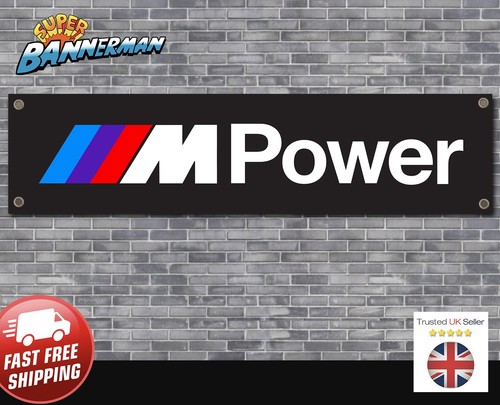 Striscione logo bmw power - m,