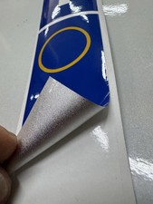 Adesivi Catarifrangente Per Targa Auto Sticker Blu Alta Qualità’ NO STAMPATI!