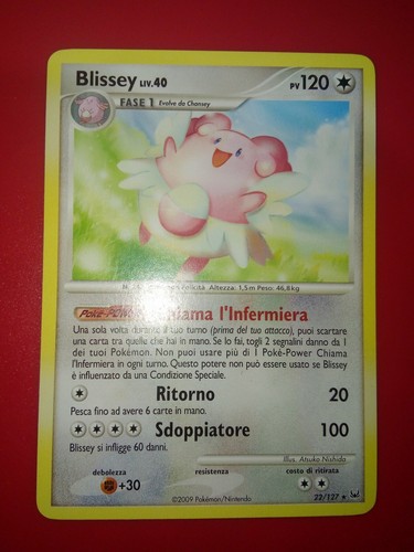 Pokemon card blissey - blissey, platino