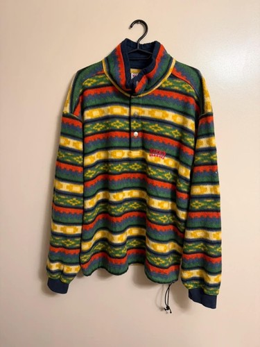 Maglione pile sportivo vintage