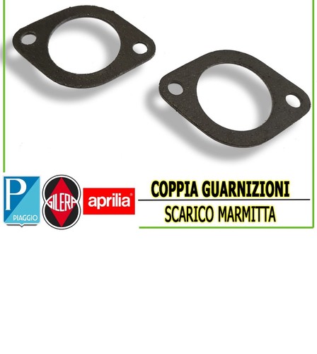 Coppia guarnizioni scarico - guarnizioni,