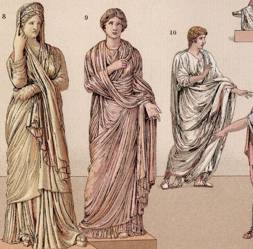 Dea romana greca toga - toga, antico