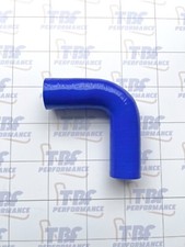 Curva 90 gradi 30 mm in silicone manicotto acqua auto moto motorsport blu