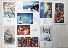 9 BIGLIETTI artistici vintage