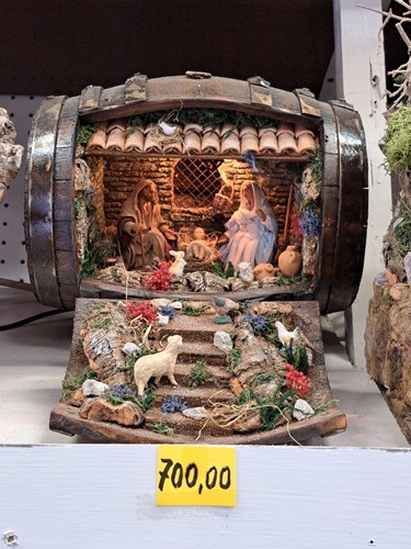Presepe artigianale botte - presepe,