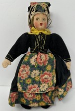 Bambola vintage artigianale made in Italy Lenci bambola etnica abruzzese 9 1/2"