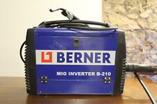 Saldatrice a filo continuo, Berner MIG Inverter B-210 + 2 bobine 